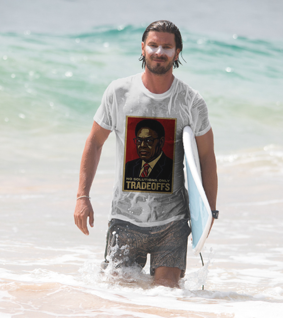 Thomas Sowell No Solutions Only Tradeoffs Bold Statement T-Shirt