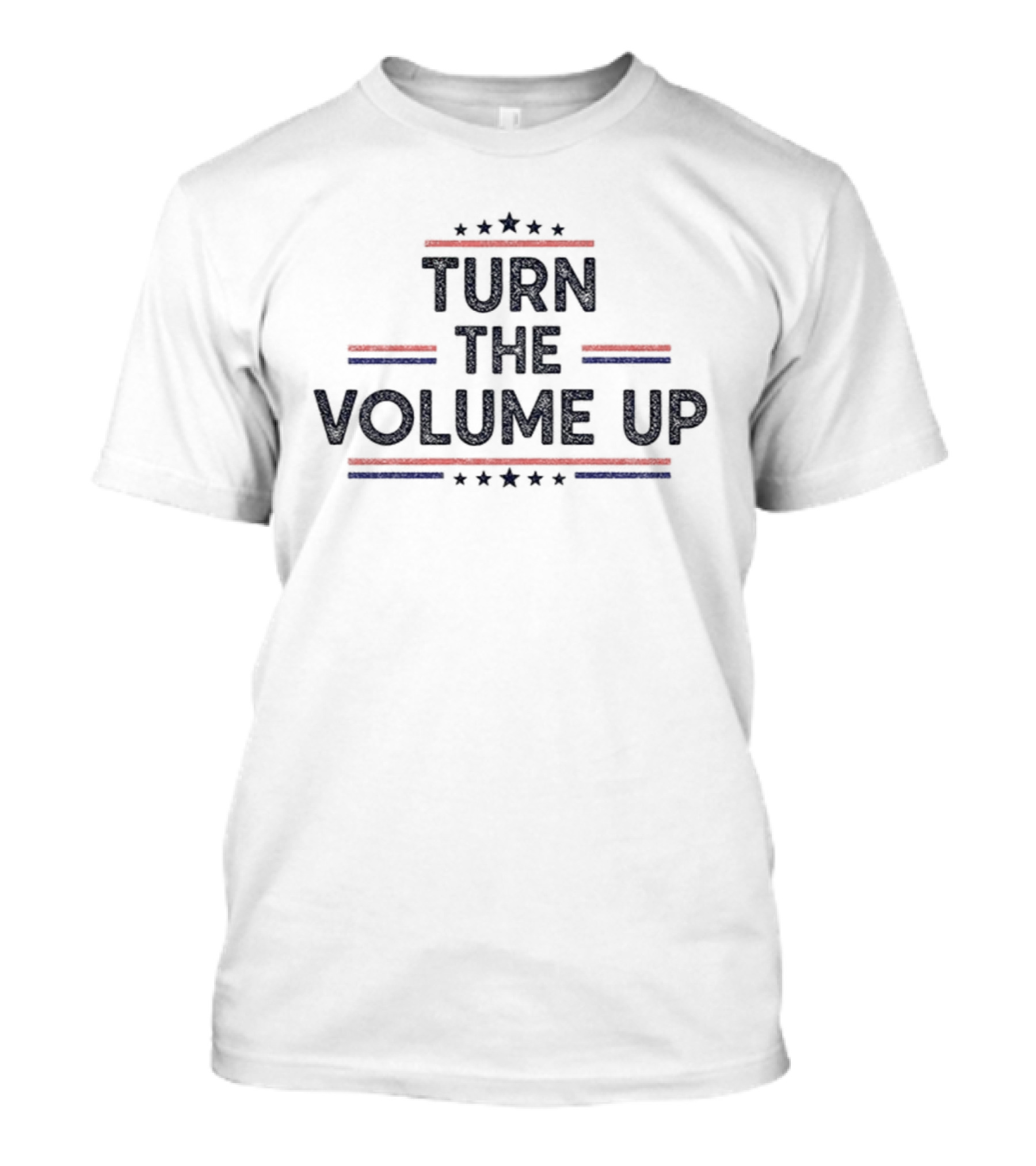 Turn The Volume Up Zohran Mamdani Mayor 2026 Progressive Stars Red White Blue T-Shirt