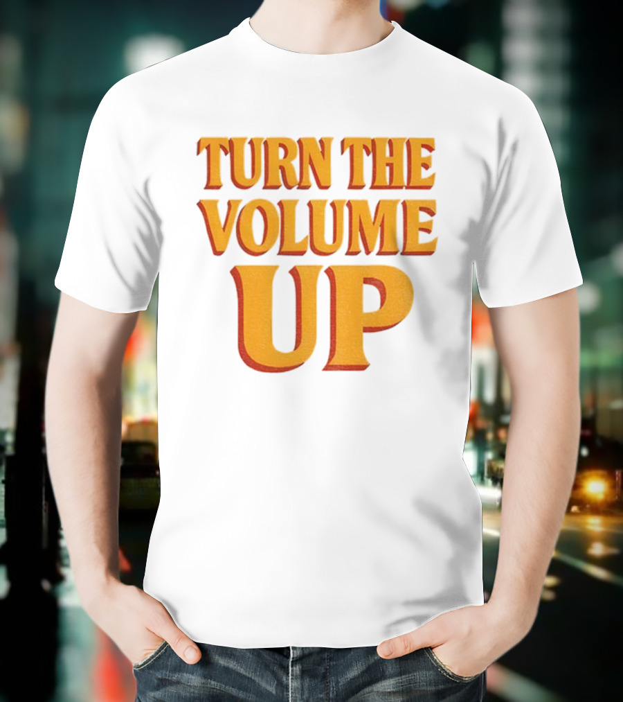 TURN THE VOLUME UP Zohran Mamdani Political Activism Apparel T-Shirt