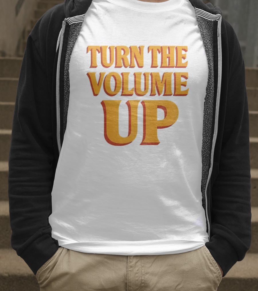 TURN THE VOLUME UP Zohran Mamdani Political Activism Apparel T-Shirt