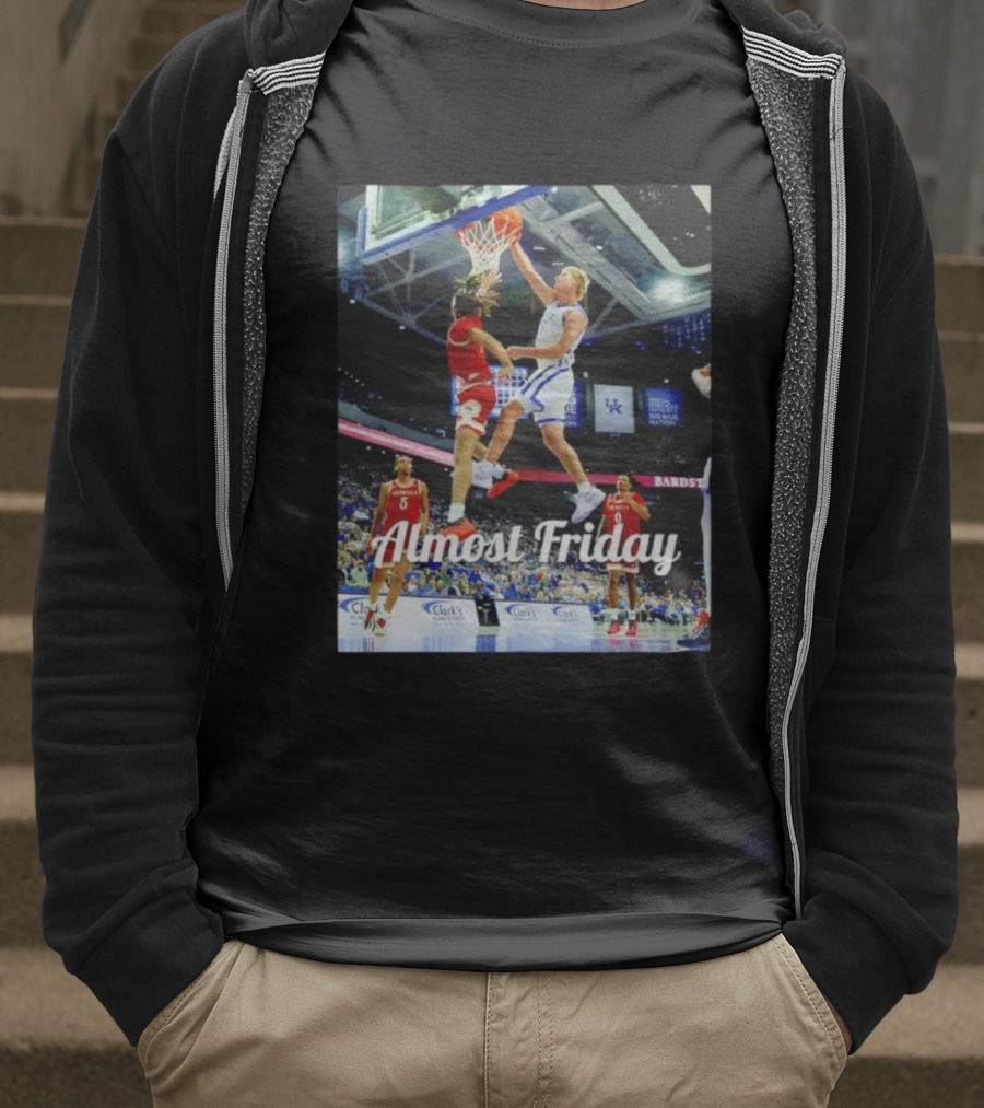 Kentucky Basketball Almost Friday Game Day Action T-Shirt