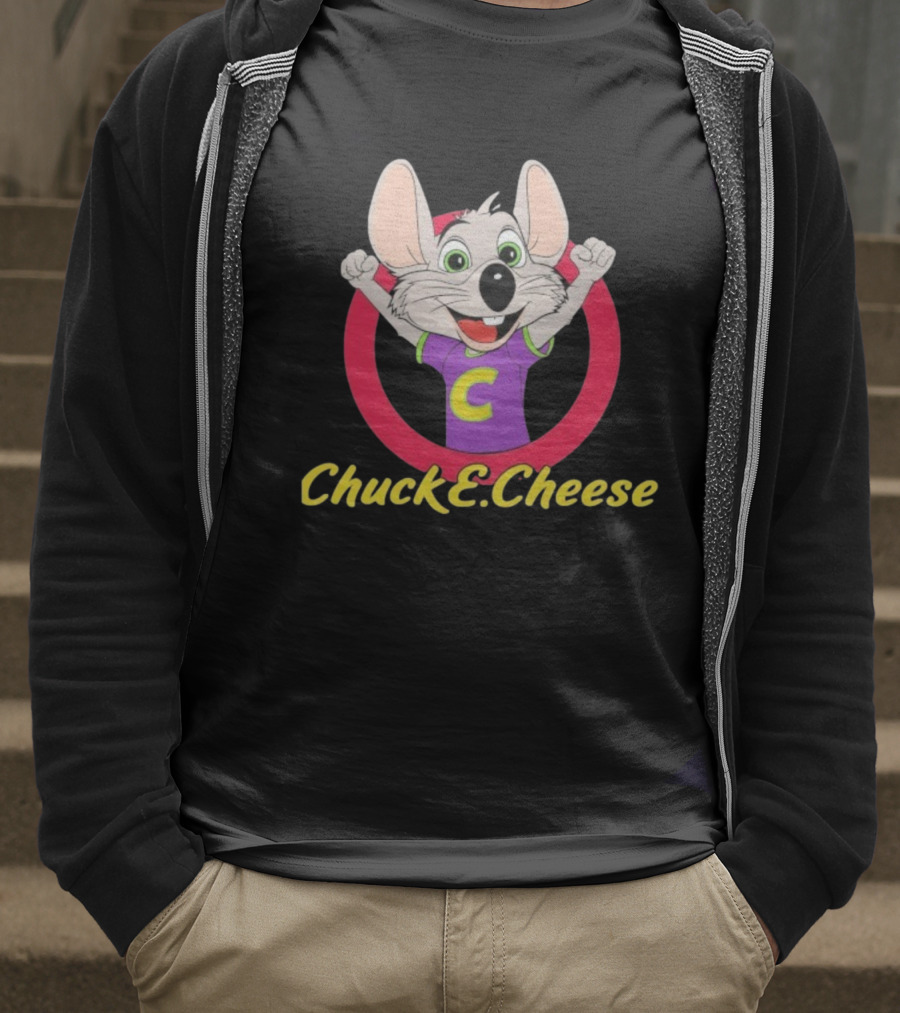 Chuck E Cheese Celebratory Character Circle T-Shirt