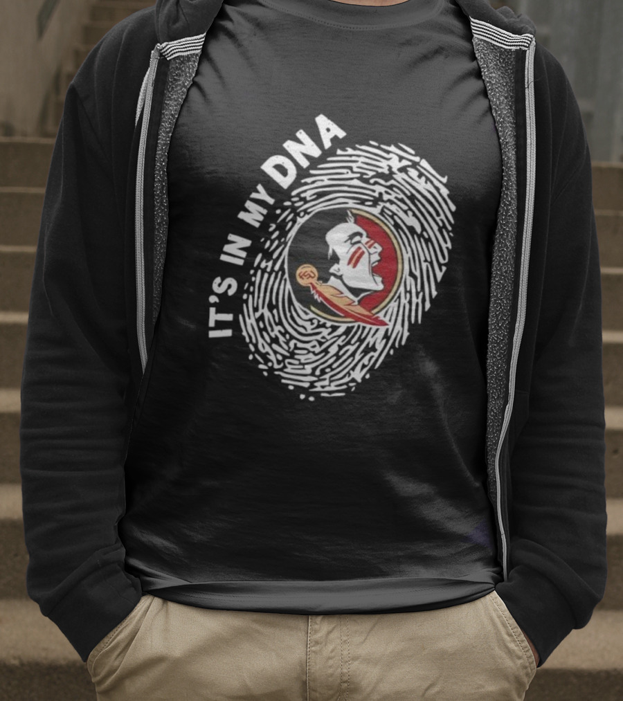Florida State Seminoles It's In My DNA Fingerprint T-Shirt