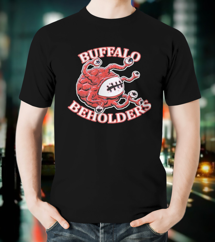 Buffalo Beholders Fantasy Team Eyeball Monster Graphic T-Shirt