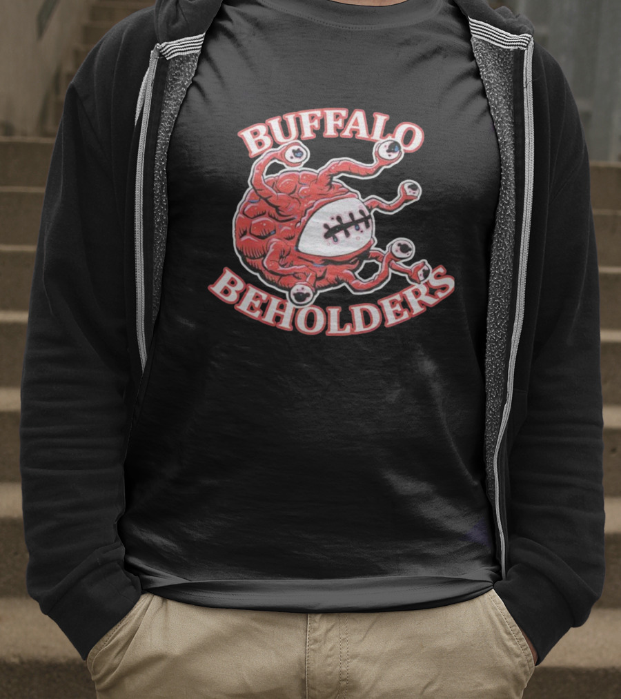 Buffalo Beholders Fantasy Team Eyeball Monster Graphic T-Shirt