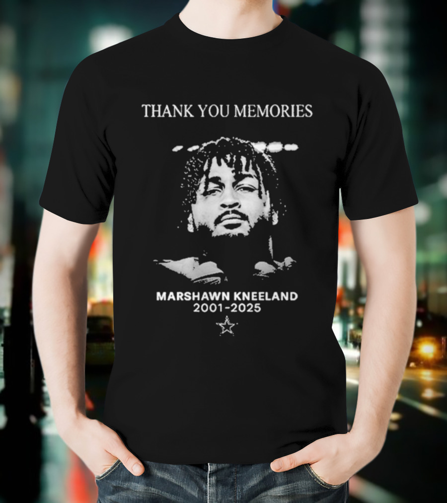 Thank You Memories Marshawn Kneeland 2001-2025 Star Symbol T-Shirt