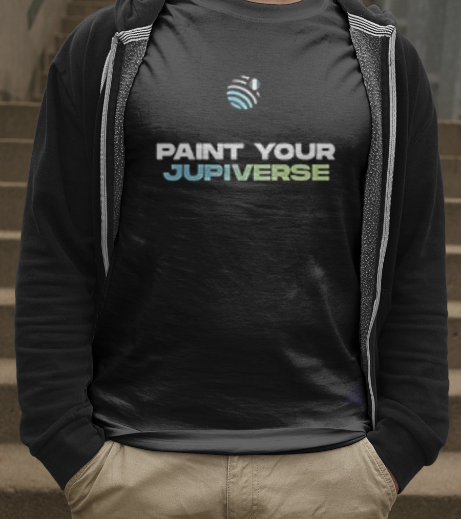 Paint Your Jupiverse Jupiter Planet Art Sip Paint T-Shirt