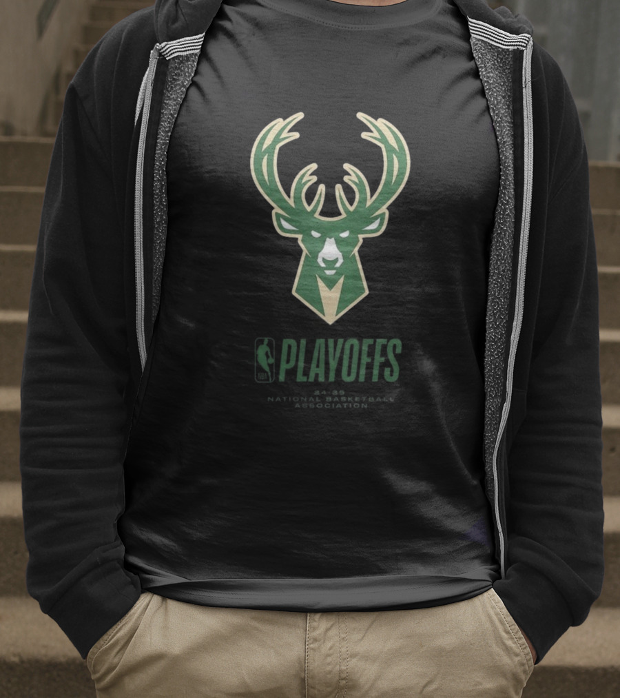 Milwaukee Bucks 2025 NBA Playoffs T-Shirt