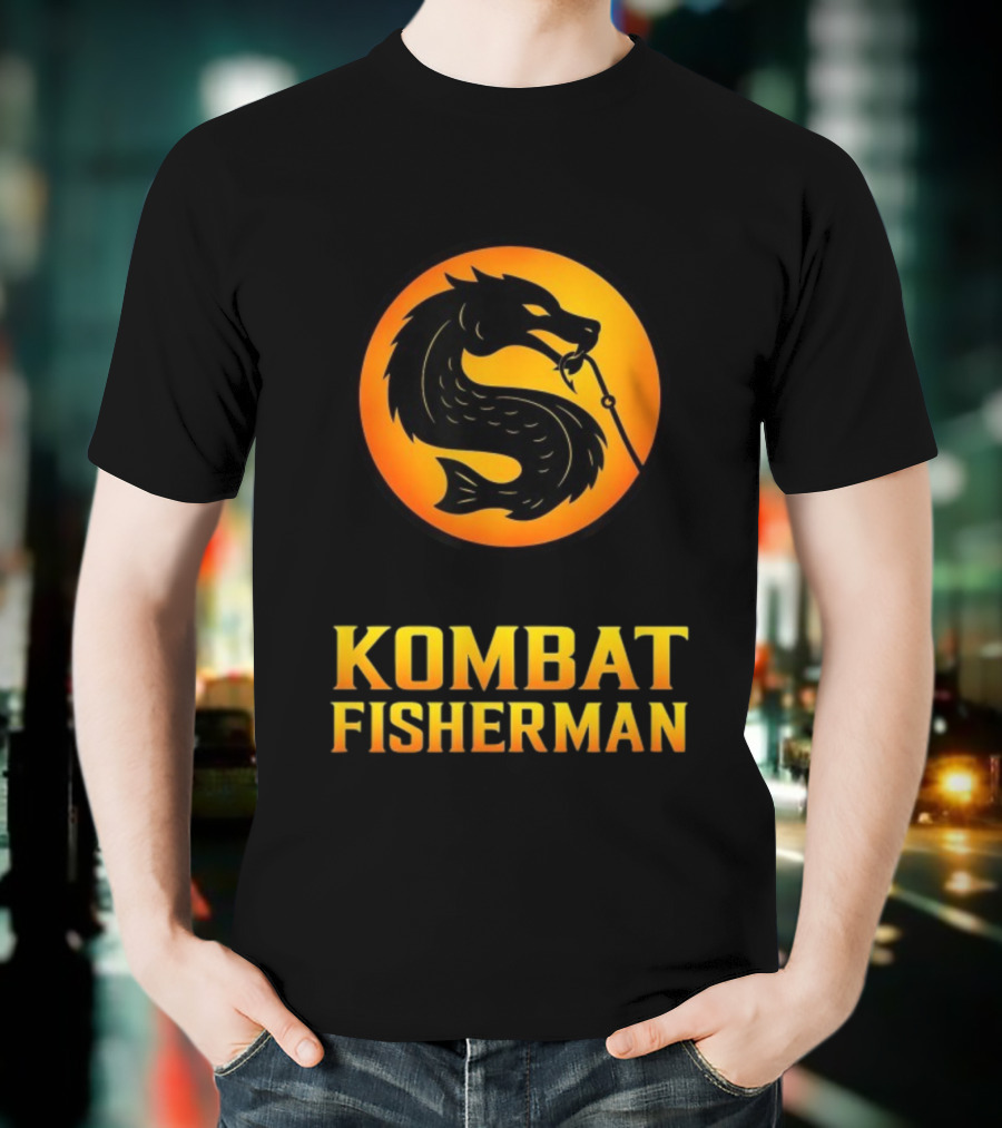Kombat Fisherman Salmon Fishing Combat Gaming T-Shirt