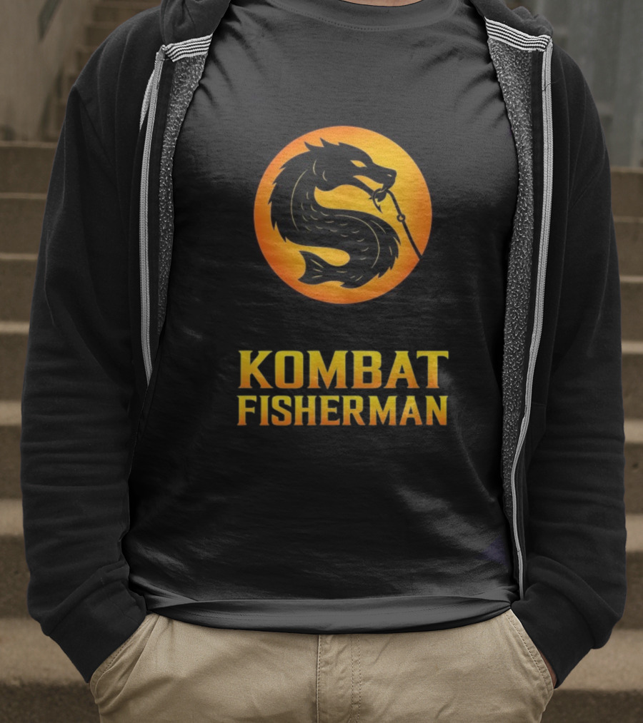 Kombat Fisherman Salmon Fishing Combat Gaming T-Shirt