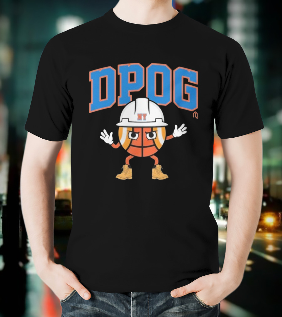 DPOG New York Hard Hat Basketball Character T-Shirt