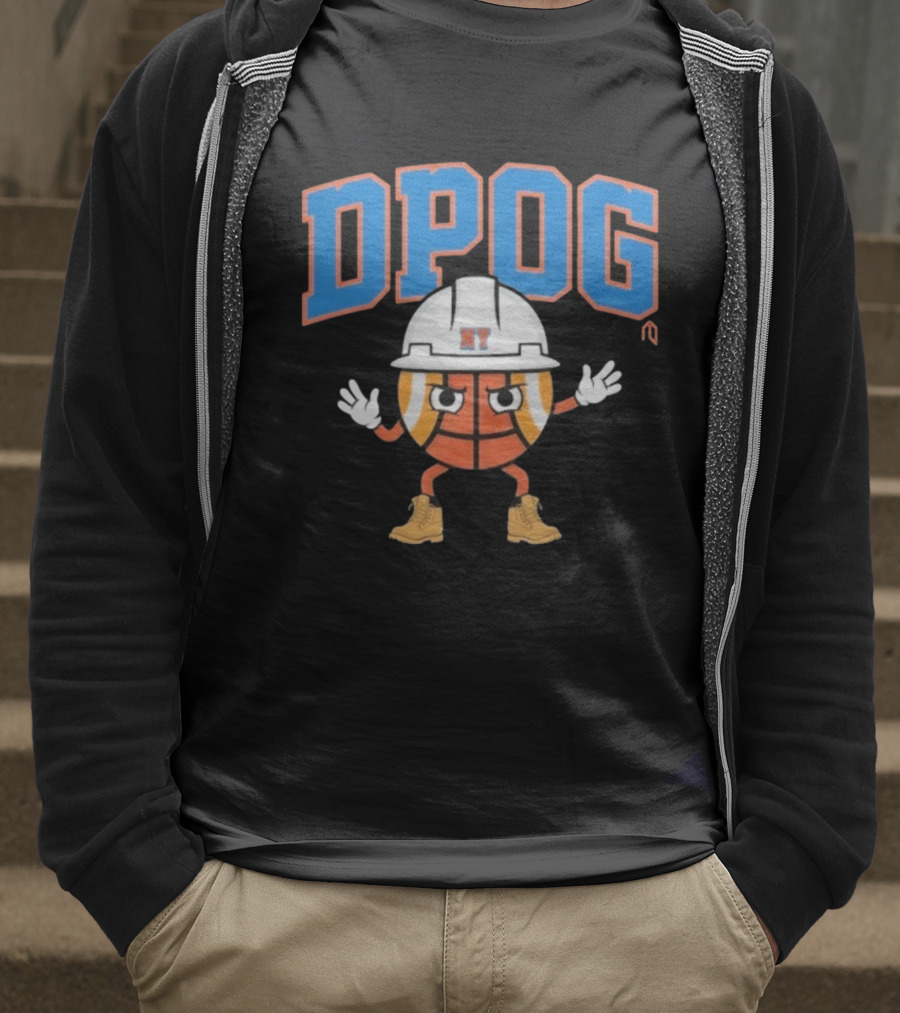 DPOG New York Hard Hat Basketball Character T-Shirt
