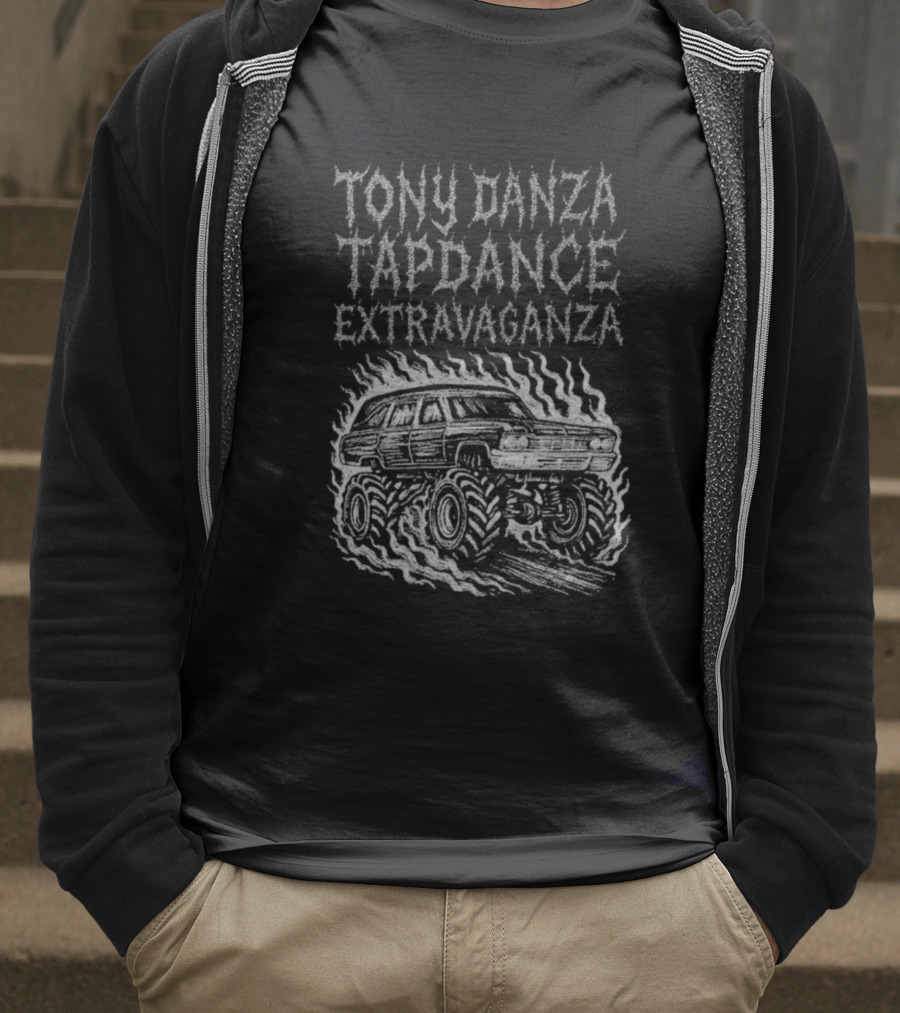 Tony Danza Tapdance Extravaganza Old School Monster Truck Illustration T-Shirt