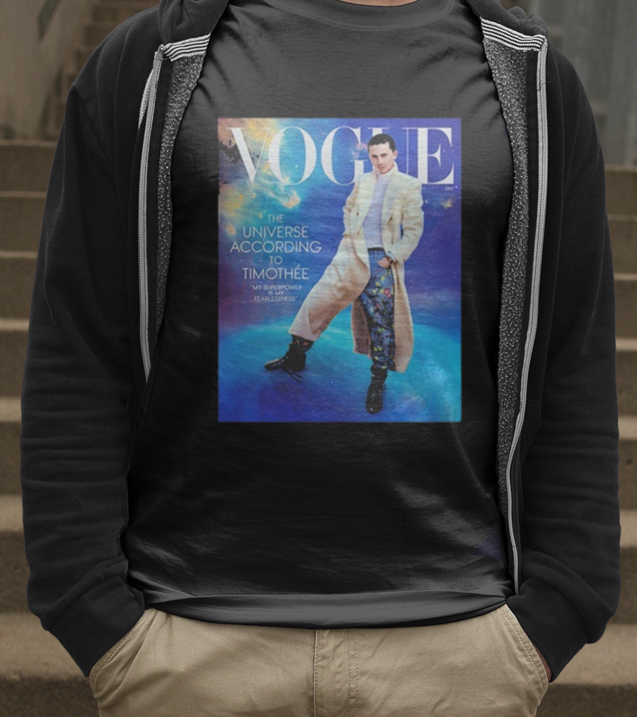 US Vogue Timothée Chalamet December Issue The Universe According To Timothée T-Shirt