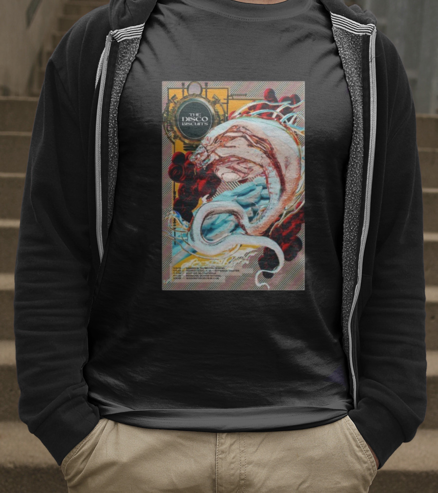The Disco Biscuits Nov 8 2025 Washington DC Concert Event Snake Art T-Shirt