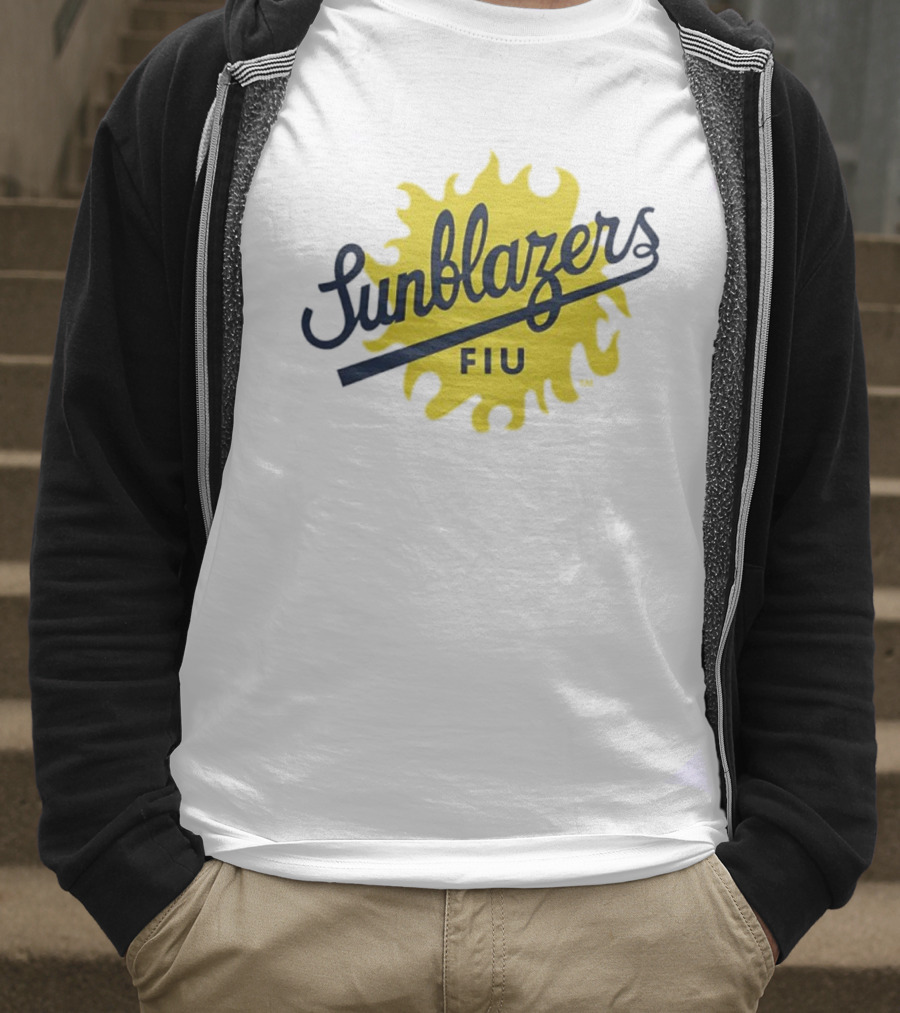 FIU Sunblazers NCAA Football Team Logo Retro Style T-Shirt