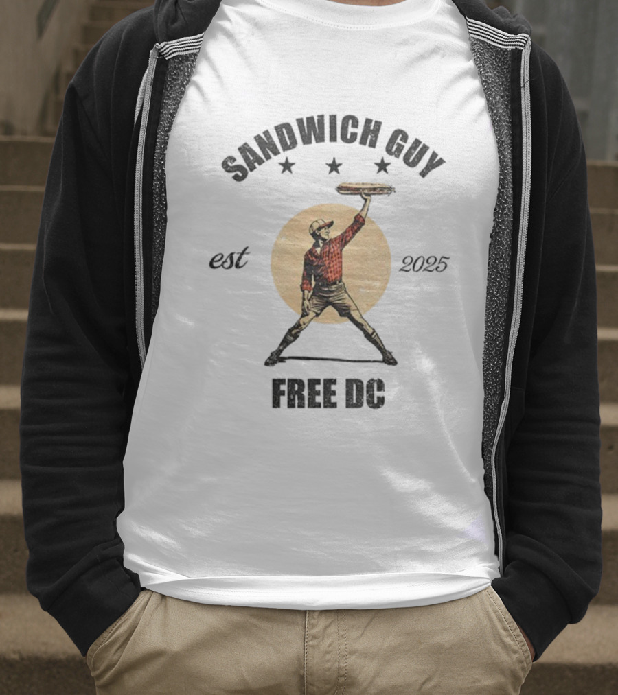 Sandwich Guy Free DC Resistance Est 2025 T-Shirt