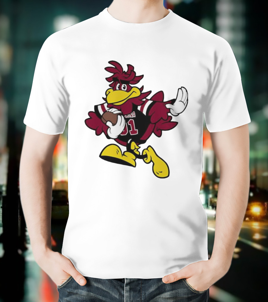 University Of South Carolina Cocky 01 Football Mascot T-Shirt
