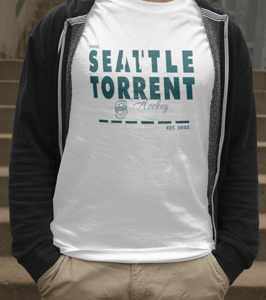 PWHL Seattle Torrent Hockey Team Est. 2025 Classic Sports Style T-Shirt
