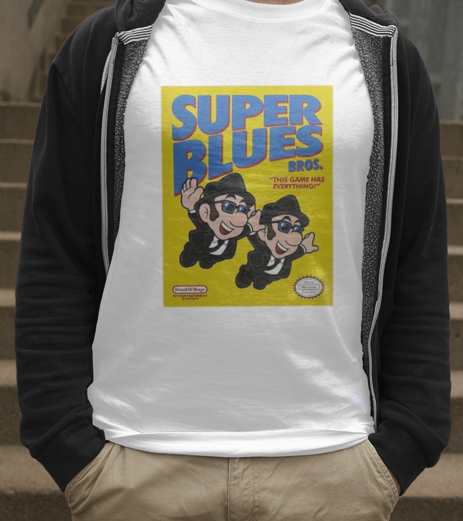 Super Blues Bros This Game Has Everything Good Ol Boys Entertainment System T-Shirt
