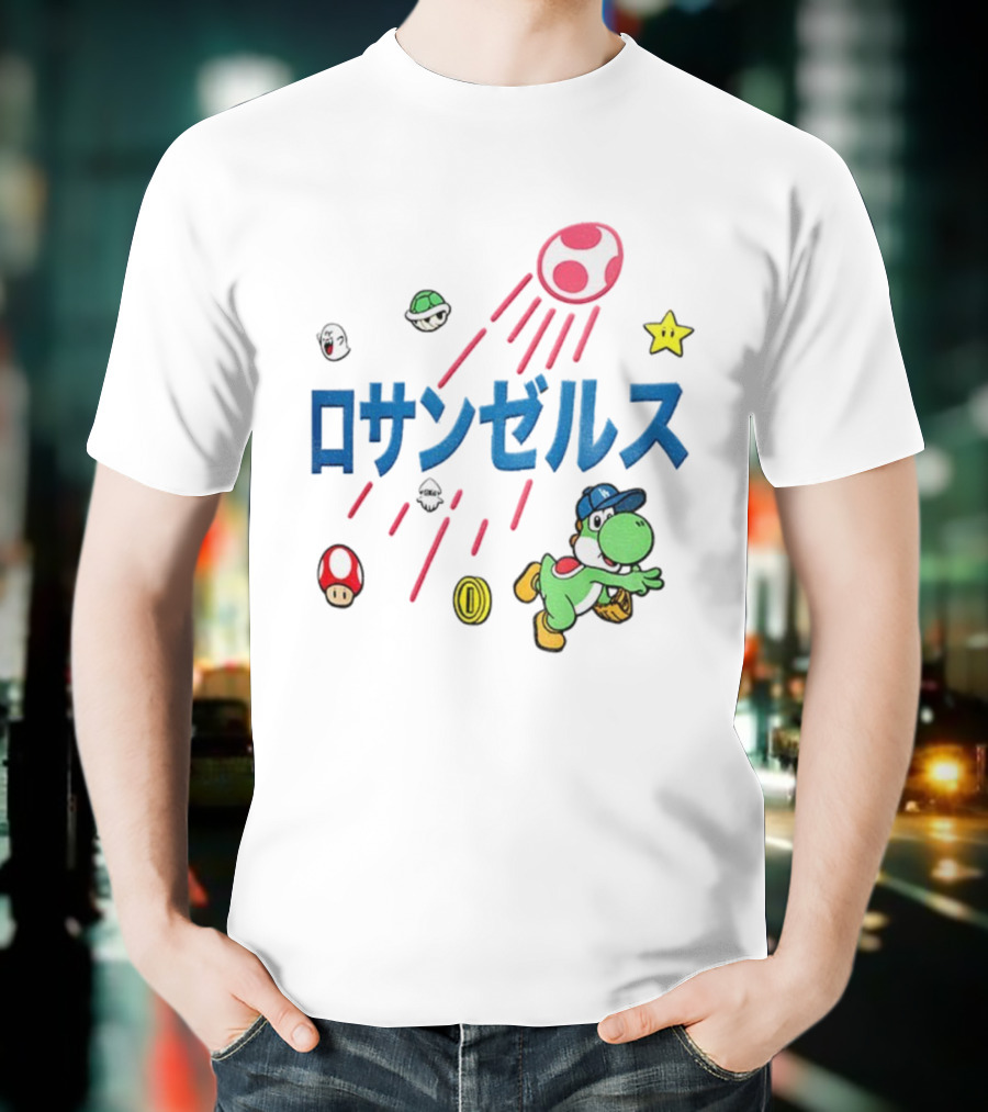 Yoshinobu Yamamoto Los Angeles Dodgers Yoshi Mario World Series MVP 2025 T-Shirt