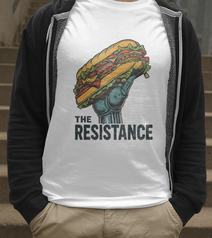 The Resistance Sandwich Fist Abolish ICE Washington T-Shirt