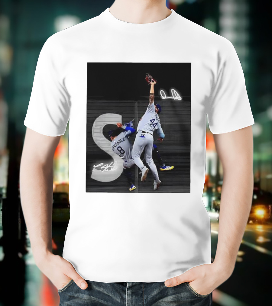 World Series Game 7 Hernández 8 Pages 44 Signatures T-Shirt