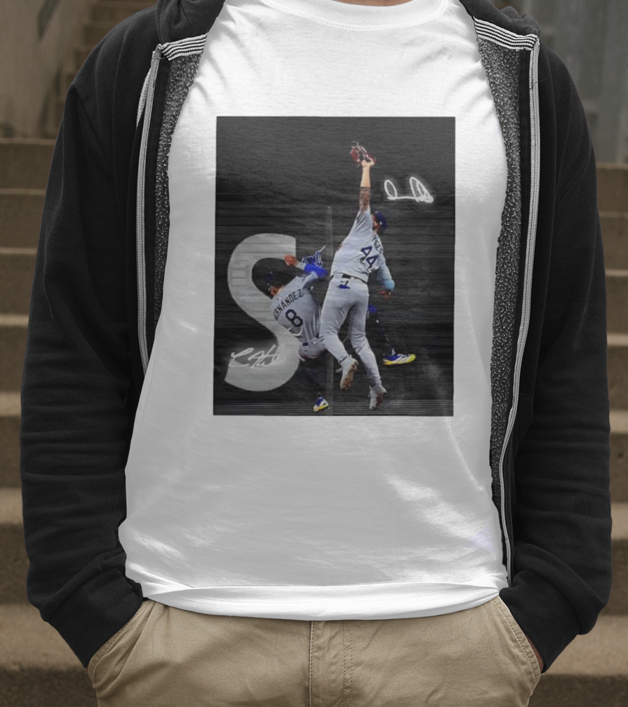 World Series Game 7 Hernández 8 Pages 44 Signatures T-Shirt