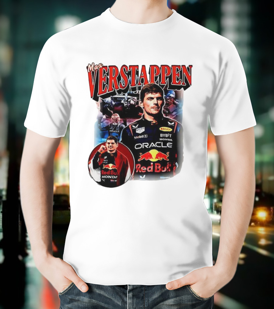 Max Verstappen Red Bull Racing Oracle Honda Mobil1 Bybit T-Shirt