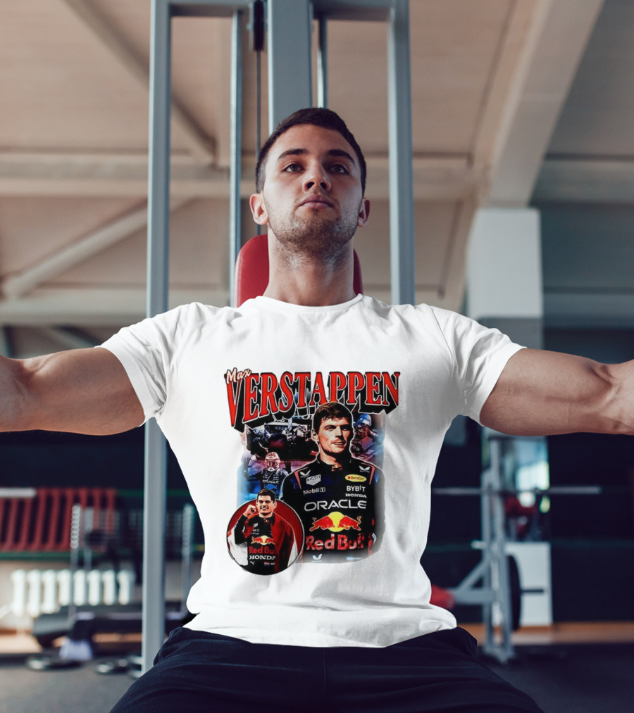 Max Verstappen Red Bull Racing Oracle Honda Mobil1 Bybit T-Shirt