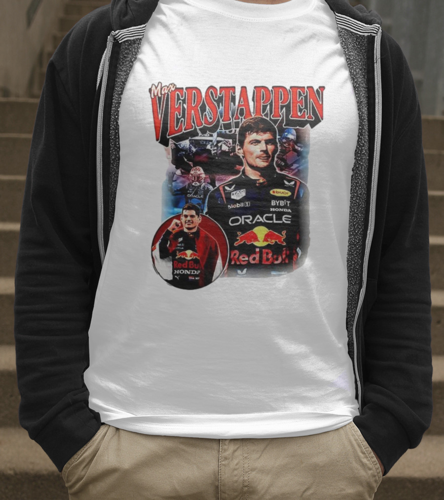Max Verstappen Red Bull Racing Oracle Honda Mobil1 Bybit T-Shirt