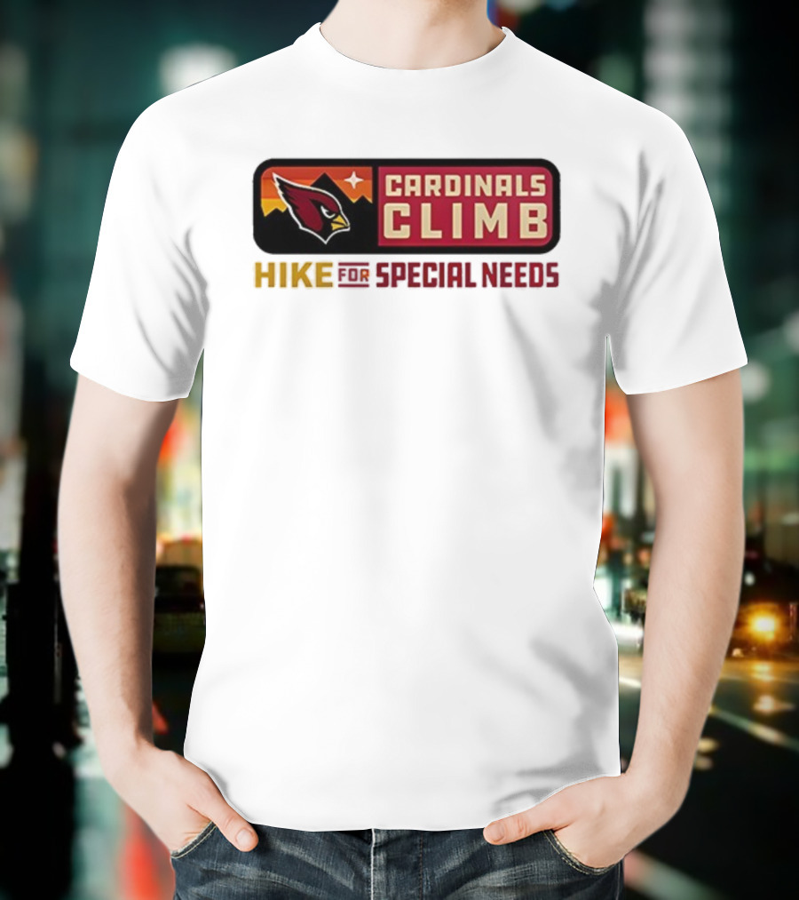 Cardinals Climb Hike For Special Needs 2025 Adventure T-Shirt