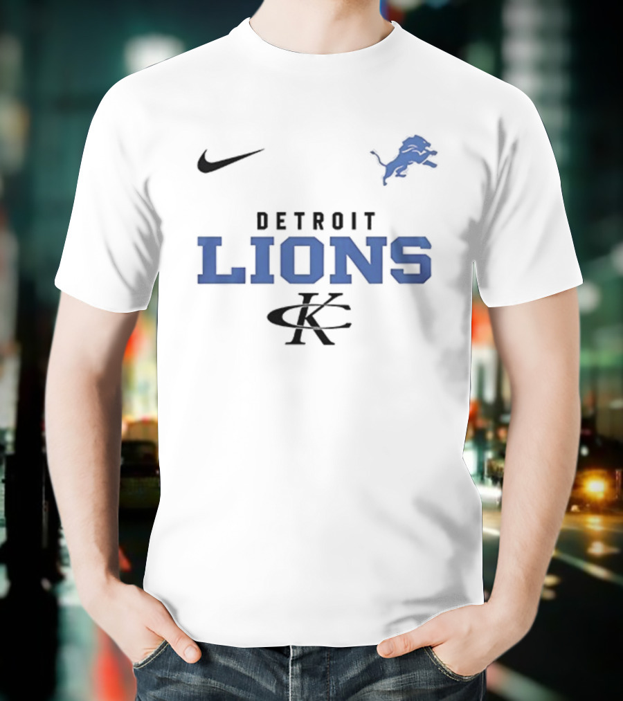 Detroit Lions Kenny Chesney No Shoes Nation 2025 Go Lions T-Shirt