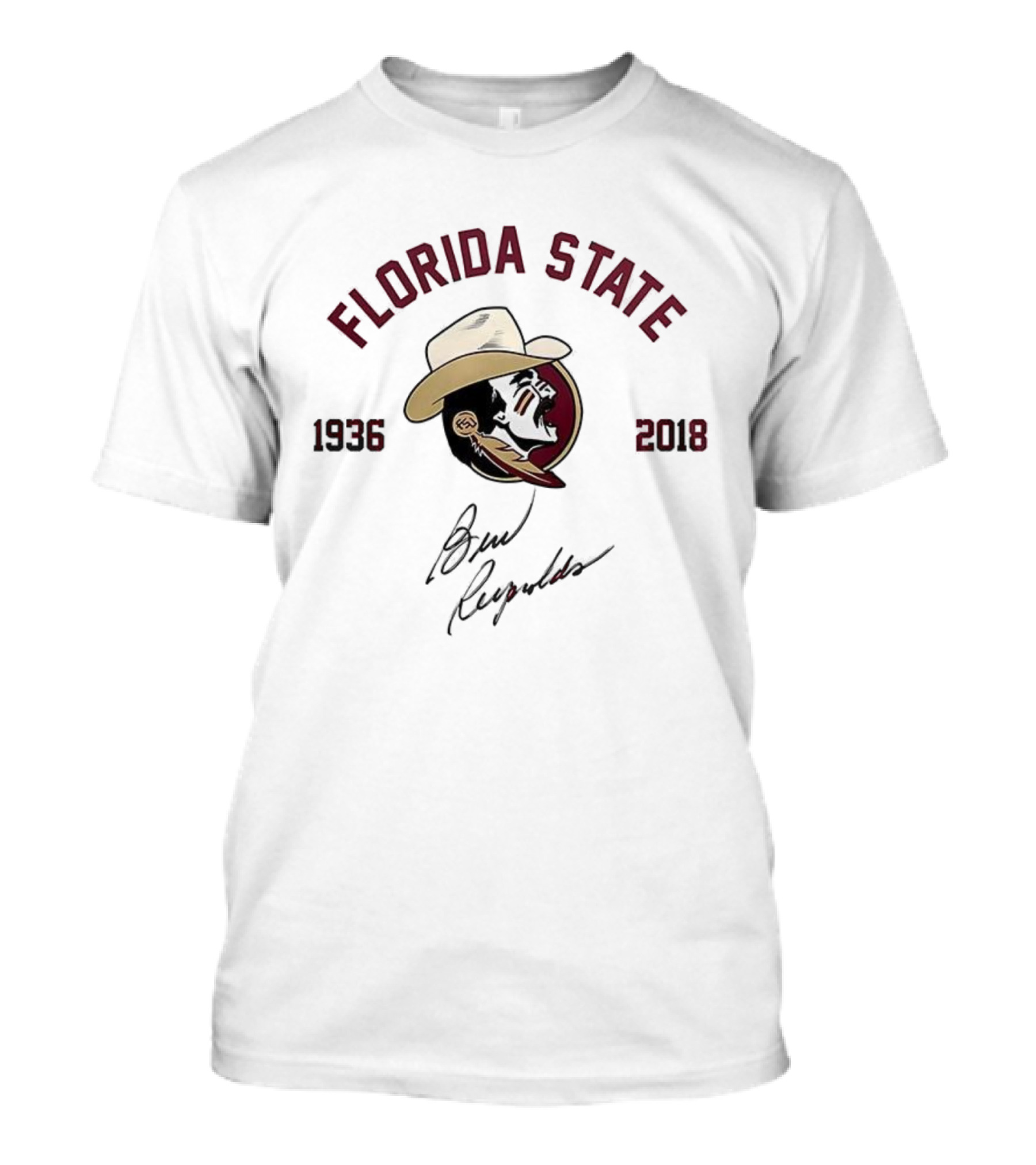 Florida State Seminoles Burt Reynolds Cowboy Hat 1936-2018 T-Shirt