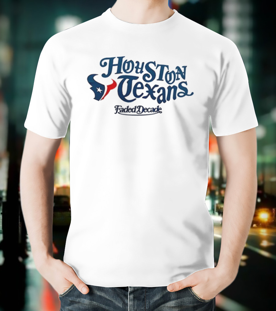 Houston Texans Faded Decade Collaboration T-Shirt