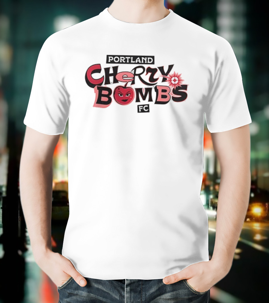 Portland Cherry Bombs FC Pink 2025 Soccer Team Merchandise T-Shirt