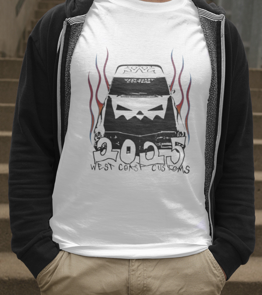 West Coast Customs 2025 Flame Car Art T-Shirt