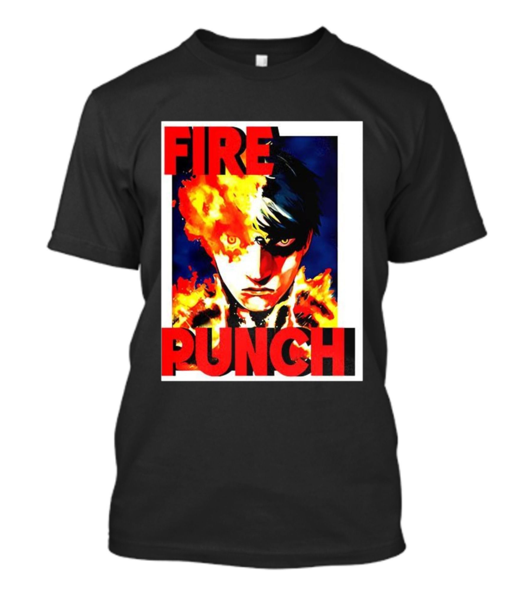 FIRE PUNCH Agni Burning Half Face Manga T-Shirt