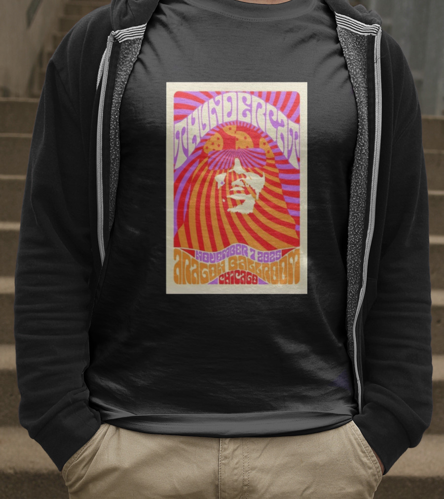 Thundercat November 2025 Aragon Ballroom Chicago Psychedelic Tour T-Shirt