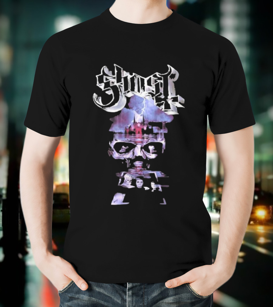 Ghost Papa V Perpetua Skeletal Tour 2025 Artwork T-Shirt