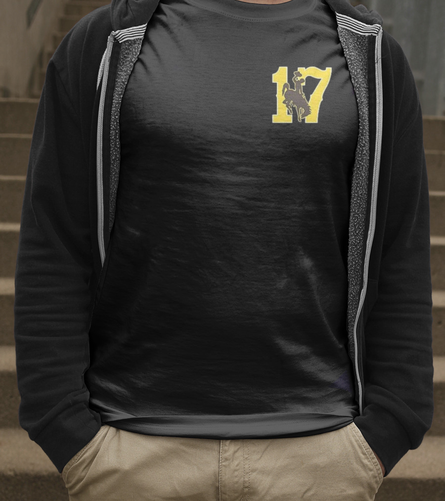 Josh Allen 17 Once A Poke Always A Poke Cowboy Logo T-Shirt