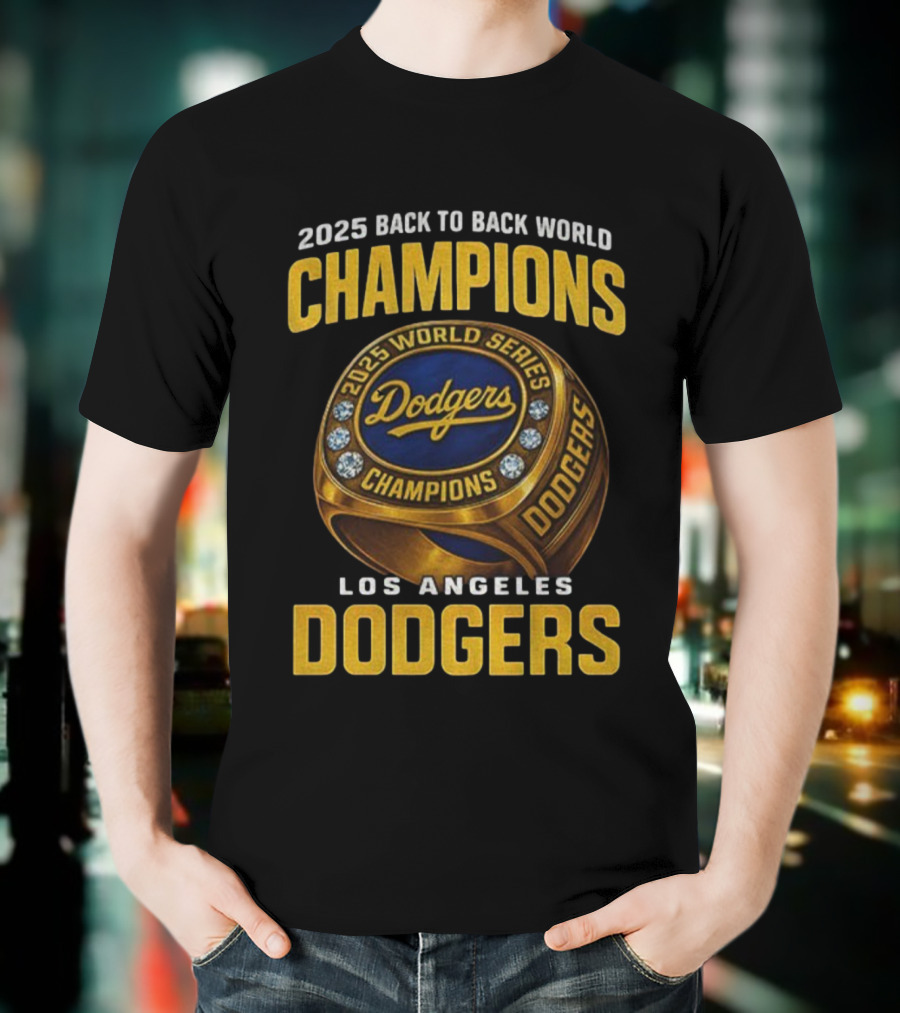 2025 Back To Back World Champions Los Angeles Dodgers World Series Dodgers T-Shirt