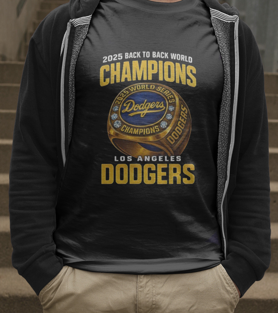 2025 Back To Back World Champions Los Angeles Dodgers World Series Dodgers T-Shirt