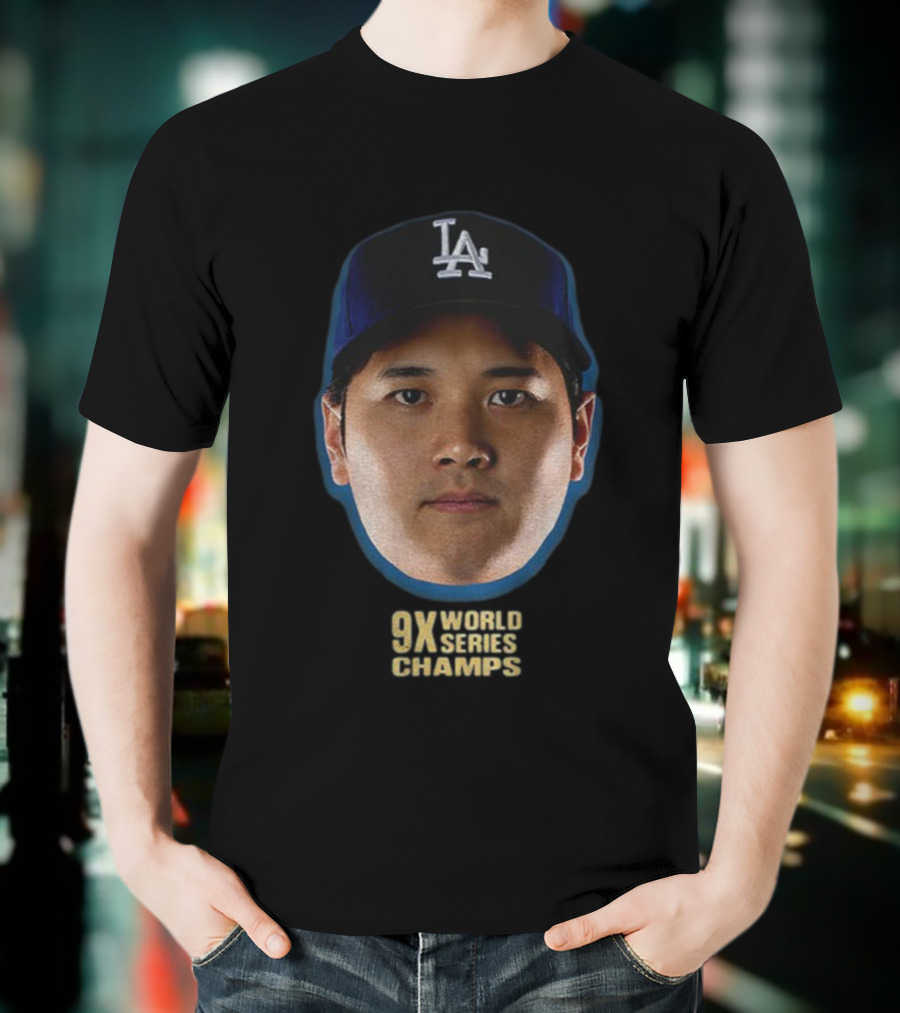 Shohei Ohtani Los Angeles Dodgers 9X World Series Champs 2025 T-Shirt