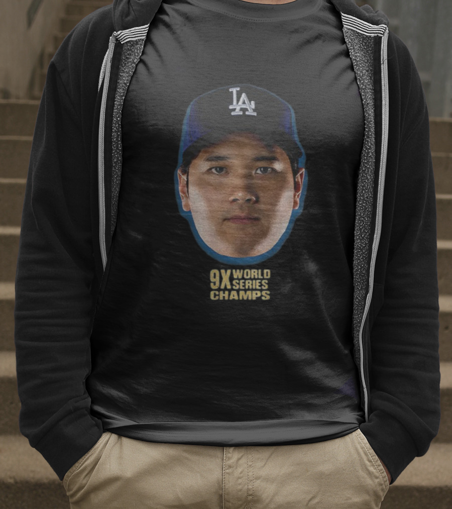 Shohei Ohtani Los Angeles Dodgers 9X World Series Champs 2025 T-Shirt