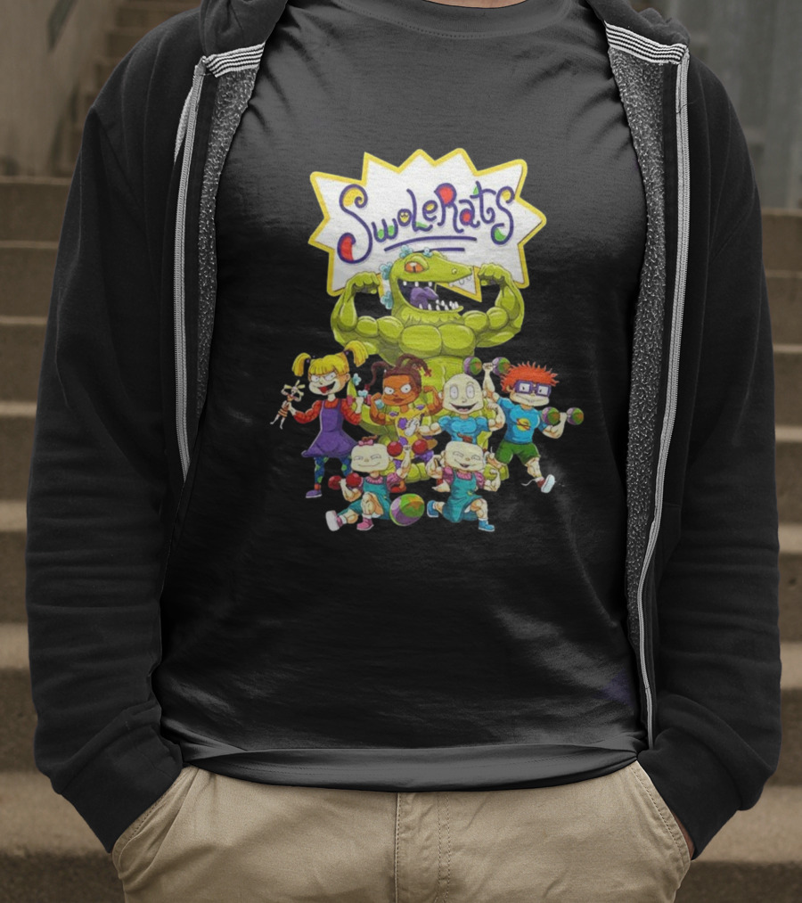 SwoleRats Rugrats Cartoon Gym Fitness Parody T-Shirt