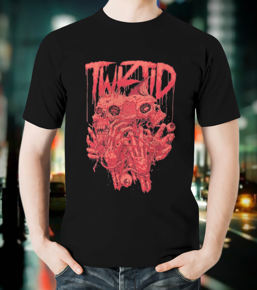 Twiztid Skeletons Bloody Dripping Skull Twiztid T-Shirt