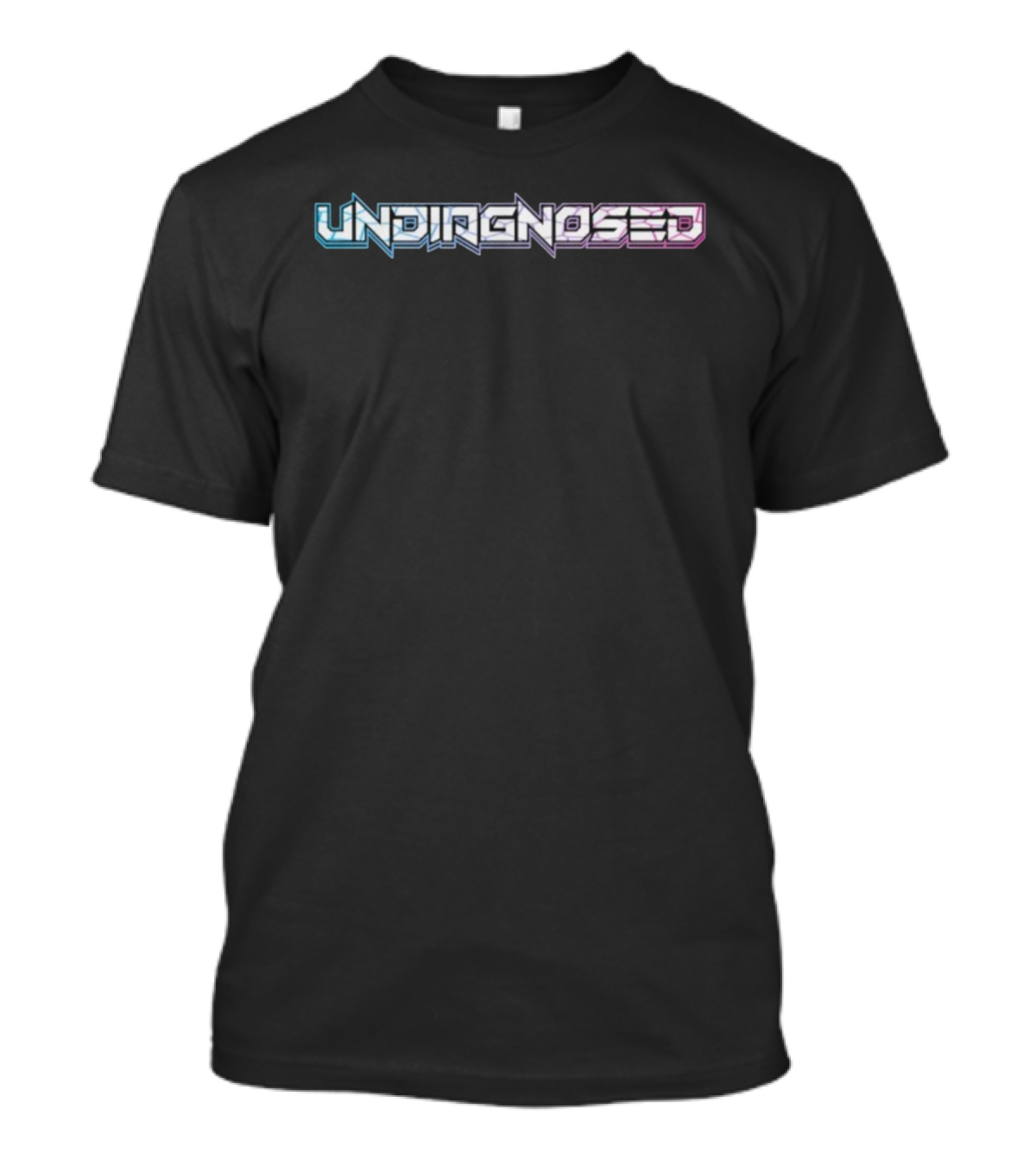 Unsubscribe Podcast Undiagnosed Futuristic Geometric Font Style T-Shirt