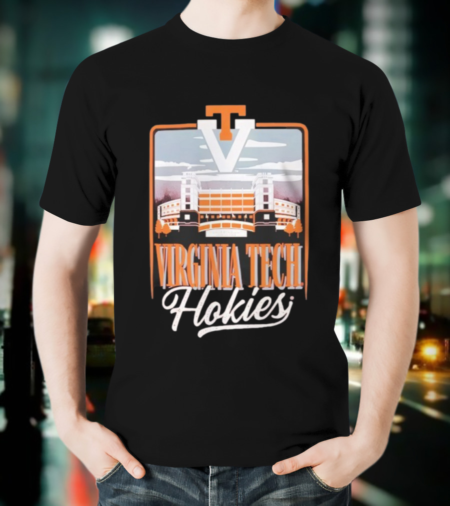 Virginia Tech Hokies Lane Stadium VT Travis Field Tailgate Football Atmosphere T-Shirt