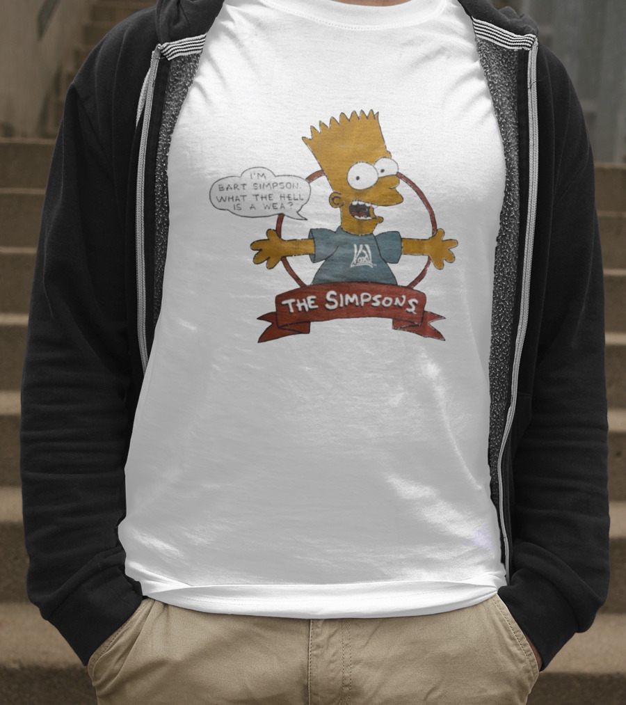The Simpsons Bart Simpson What The Hell Is A Wea T-Shirt